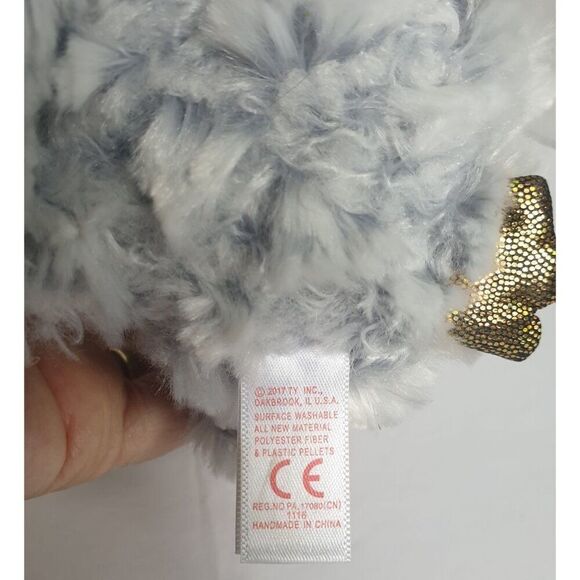 Ty Beanie Boo's Owlette the Owl 6" Stuffed Animal Plush Toy TySilk Collection - Picture 4 of 6